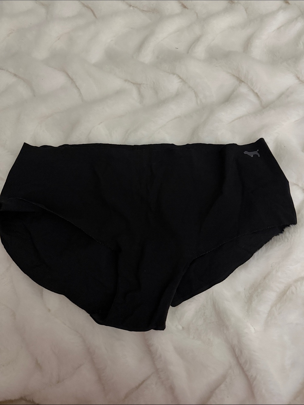 PINK Victoria's Secret Black Seamless Hipster Panty